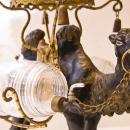 Antique Orientalist Camel Tantalus Decanter Cordial Set