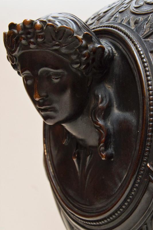 Antique French Neoclassical Bronze Jardiniere Flower Vase