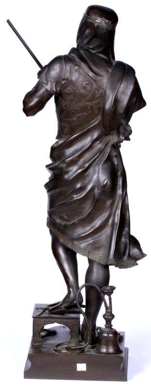 French Orientalist Bronze Sculpture of Turkish Gun Merchant by Gueyton