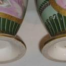 Pair Antique Paris Porcelain Greek Revival Potpourri Vases