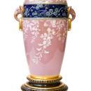 Minton Antique Aesthetic Chinese Oriental Style Pate-sur-pate Porcelain Vase