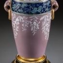 Minton Antique Aesthetic Chinese Oriental Style Pate-sur-pate Porcelain Vase