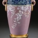 Minton Antique Aesthetic Chinese Oriental Style Pate-sur-pate Porcelain Vase