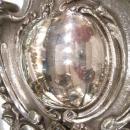 Pair of Regency Style Silvered Bronze Shield-Back Sconces with Shell Motif