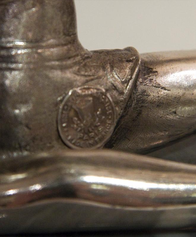 French Art Deco Silvered Metal Ballerina Ballet Dancer Sculpture Statue