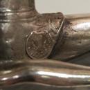 French Art Deco Silvered Metal Ballerina Ballet Dancer Sculpture Statue