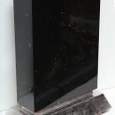 Pair Black Obsidian Stone & Silver Gilt Table Lamps