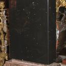 Pair Black Obsidian Stone & Silver Gilt Table Lamps