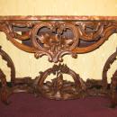 Antique French Louis XV Period Carved Beechwood Console Pier Table