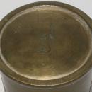 Antique Japanese Meiji Bronze Beaker Shaped Vase