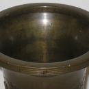 Antique Japanese Meiji Bronze Beaker Shaped Vase