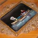 Antique Renaissance Revival Enamel Bronze Mounted Jewelry Box Casket