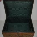 Antique Renaissance Revival Enamel Bronze Mounted Jewelry Box Casket