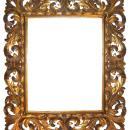 Antique Italian Baroque Style Gilded Wooden Giltwood Mirror