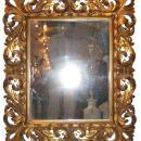 Antique Italian Baroque Style Gilded Wooden Giltwood Mirror