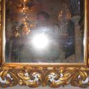 Antique Italian Baroque Style Gilded Wooden Giltwood Mirror