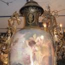 Palatial Antique Sevres Style Urn Vase Painted by Maxant