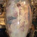 Palatial Antique Sevres Style Urn Vase Painted by Maxant