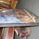 Italian Pietra Dura Mosaic Stone Plaque or Tabletop Depicting Village Landscape