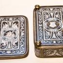 Antique Neoclassical Enamel Dresser Box Jewelry Casket