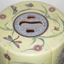 Pair Antique Chinese Famille Jaune Ceramic Garden Seats