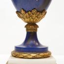 Pair English Georgian Adam Regency Style Gilt Bronze Urns