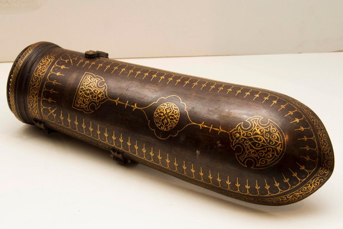 Persian Qajar Empire Style Battle Axe and Arm Shield