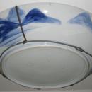 Large Imari Japanese Royal Blue Ceramic Charger