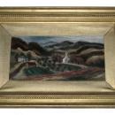 Ernest Fiene (1894-1965) American Ashcan School Landscape Oil Painting