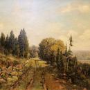 Paul R Koehler Antique American Landscape Oil Painting