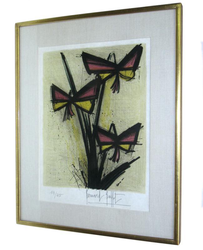 Bernard Buffet La Pensee ( The Thought ) Framed Lithograph Print