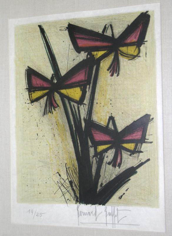 Bernard Buffet La Pensee ( The Thought ) Framed Lithograph Print