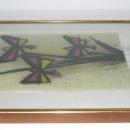 Bernard Buffet La Pensee ( The Thought ) Framed Lithograph Print
