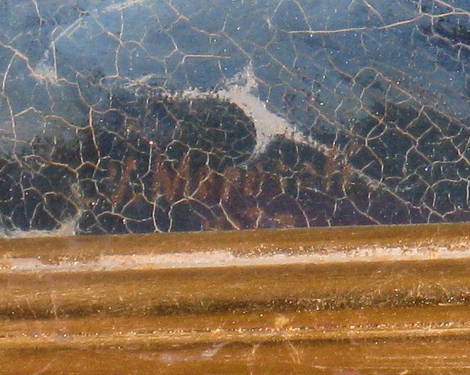 Vadim Morosoff Russian American Seascape Sailing War Ship Oil Painting