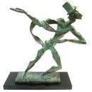 Estelle Goodman Expressionist Mid-Century Bronze Figurine Sculpture