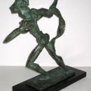 Estelle Goodman Expressionist Mid-Century Bronze Figurine Sculpture
