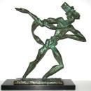 Estelle Goodman Expressionist Mid-Century Bronze Figurine Sculpture