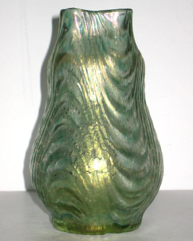 Antique Loetz Wellenoptisch Oceanik Decor Glass Vase c1900s
