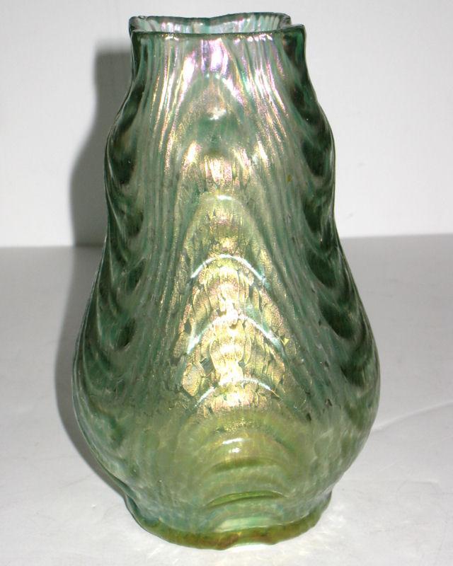 Antique Loetz Wellenoptisch Oceanik Decor Glass Vase c1900s
