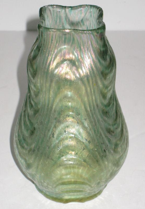 Antique Loetz Wellenoptisch Oceanik Decor Glass Vase c1900s