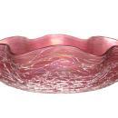 Antique Loetz Chine Décor Salmon Red Centerpiece Bowl