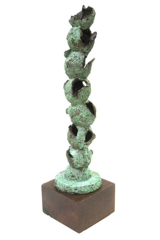 John Begg American Mid-Century Modern Primitive Bronze Sculpture