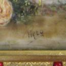 Antique European Gilt Metal Jewelry Box Casket with Miniature Painting
