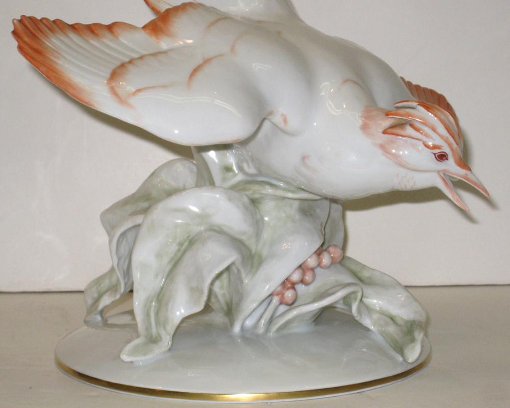 Fritz Heidenreich Tropical Bird Porcelain Figurine for Rosenthal