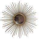 Vintage French Mid-Century Modern Brass Starburt Mirror by Chaty Villauris