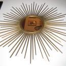 Vintage French Mid-Century Modern Brass Starburt Mirror by Chaty Villauris