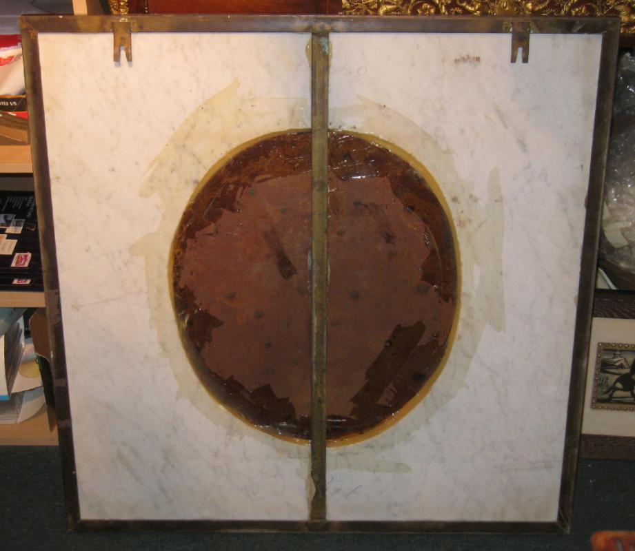 Framed Antique Roman Stone Mosaic Portrait