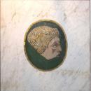 Framed Antique Roman Stone Mosaic Portrait