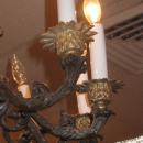 Antique Gilt and Patinated Bronze Empire Style Chandelier