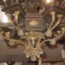 Antique Gilt and Patinated Bronze Empire Style Chandelier